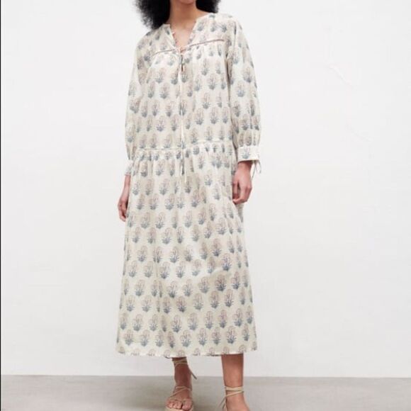 ZARA BOHO PRINTED TIERED DRESS - Picture 12 of 14